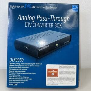 Digital Stream DTX9950 Analog Pass Through DTV Converter Box - NEW Sealed